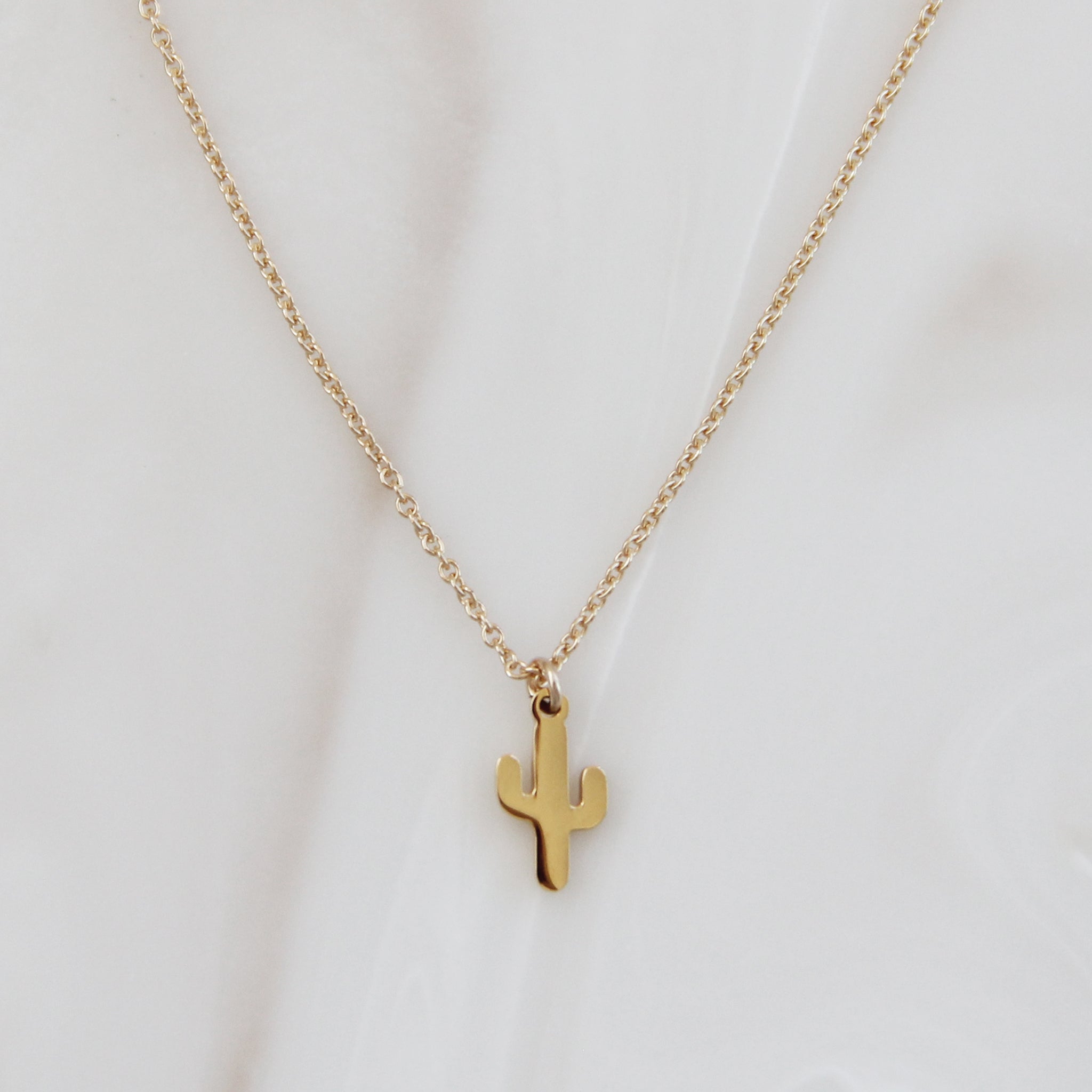 Small cactus necklace sales