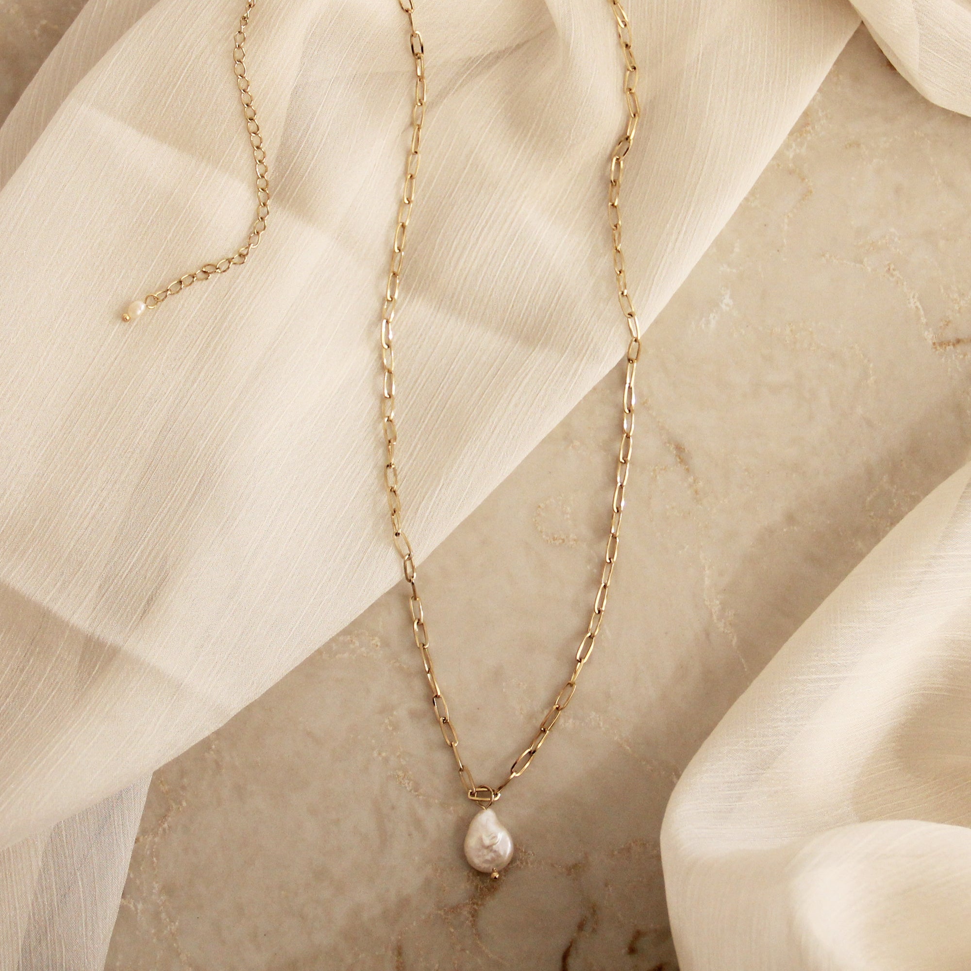 【新品未使用】baroque pearl combi necklace Baroque Pearl Necklace | Linjer Jewelry