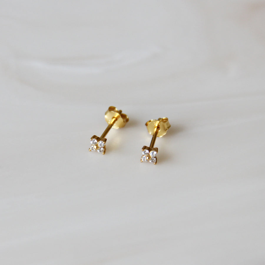 TINY IRIS STUDS