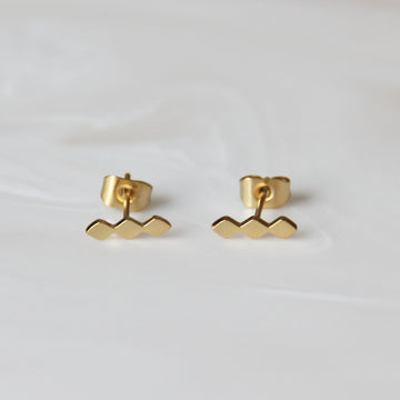 DIAMOND TRIO STUDS