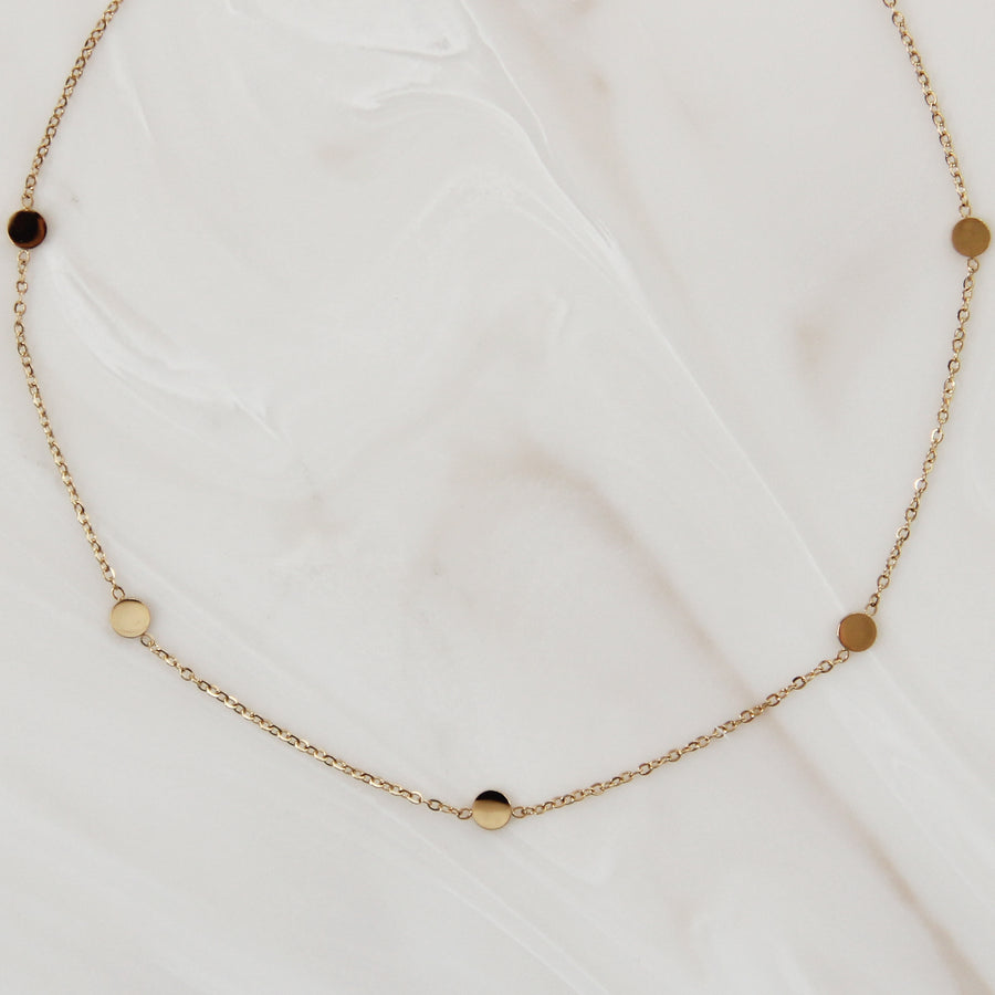 FIVE DOT CHOKER NECKLACE