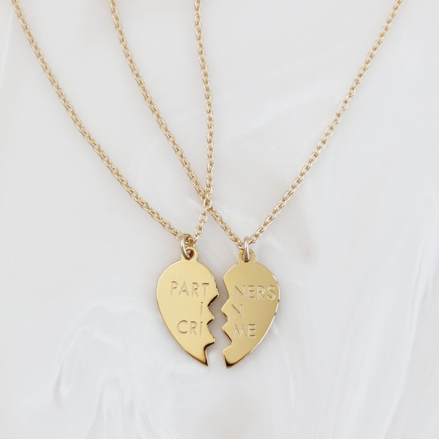 PARTNERS IN CRIME NECKLACE SET