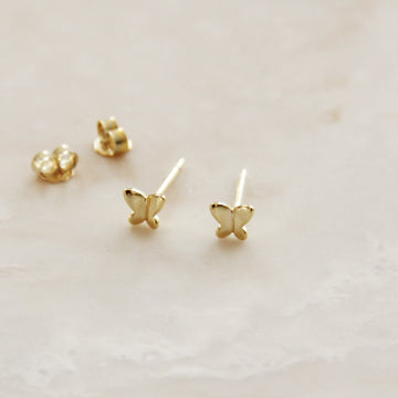 TINY BUTTERFLY STUDS