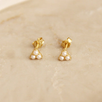 PEARL TRIO STUDS